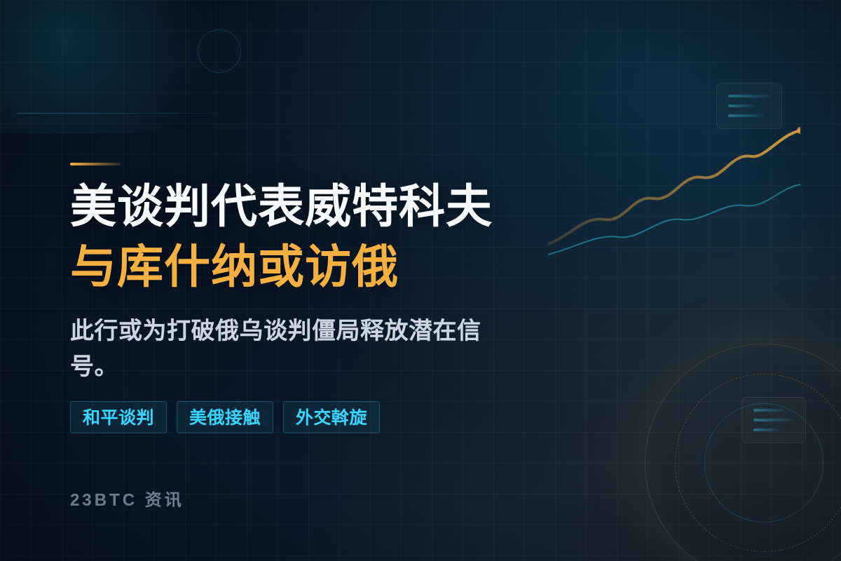 美谈判代表威特科夫和库什纳或两周内访俄插图1 美谈判代表威特科夫和库什纳或两周内访俄