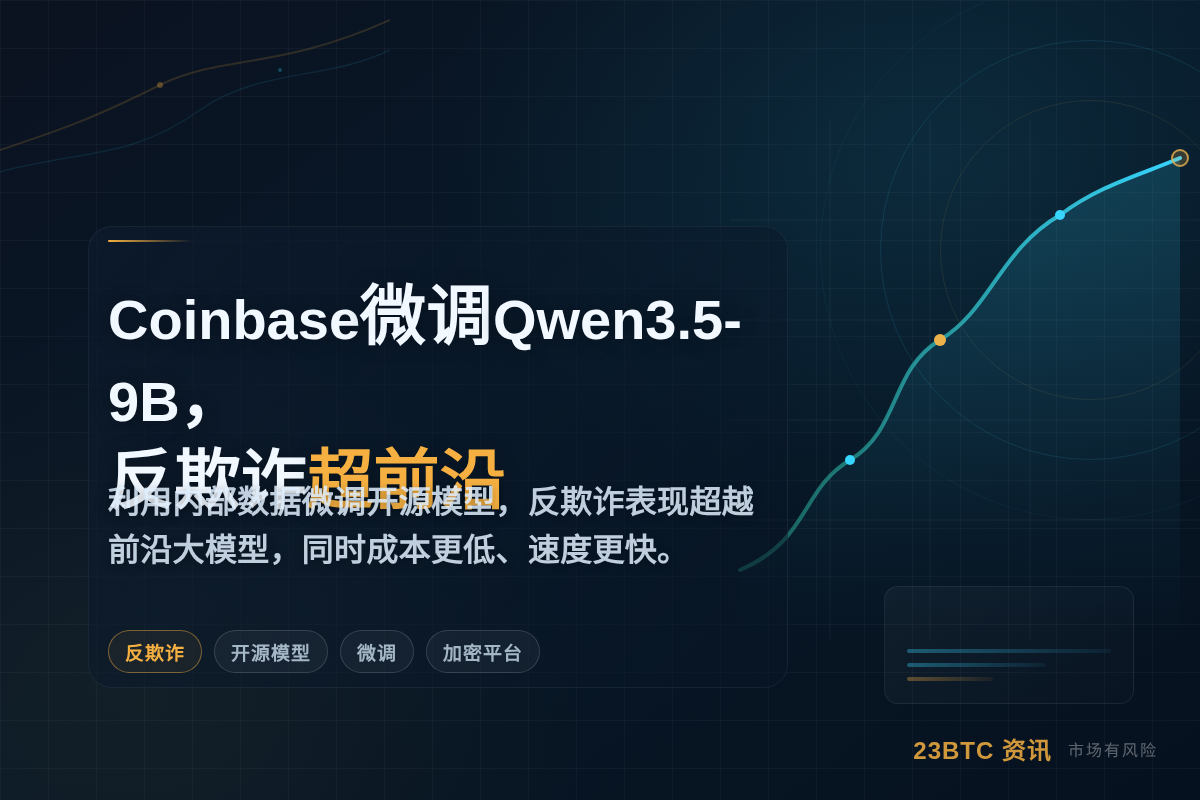 Coinbase微调Qwen3.5-9B，反欺诈超前沿