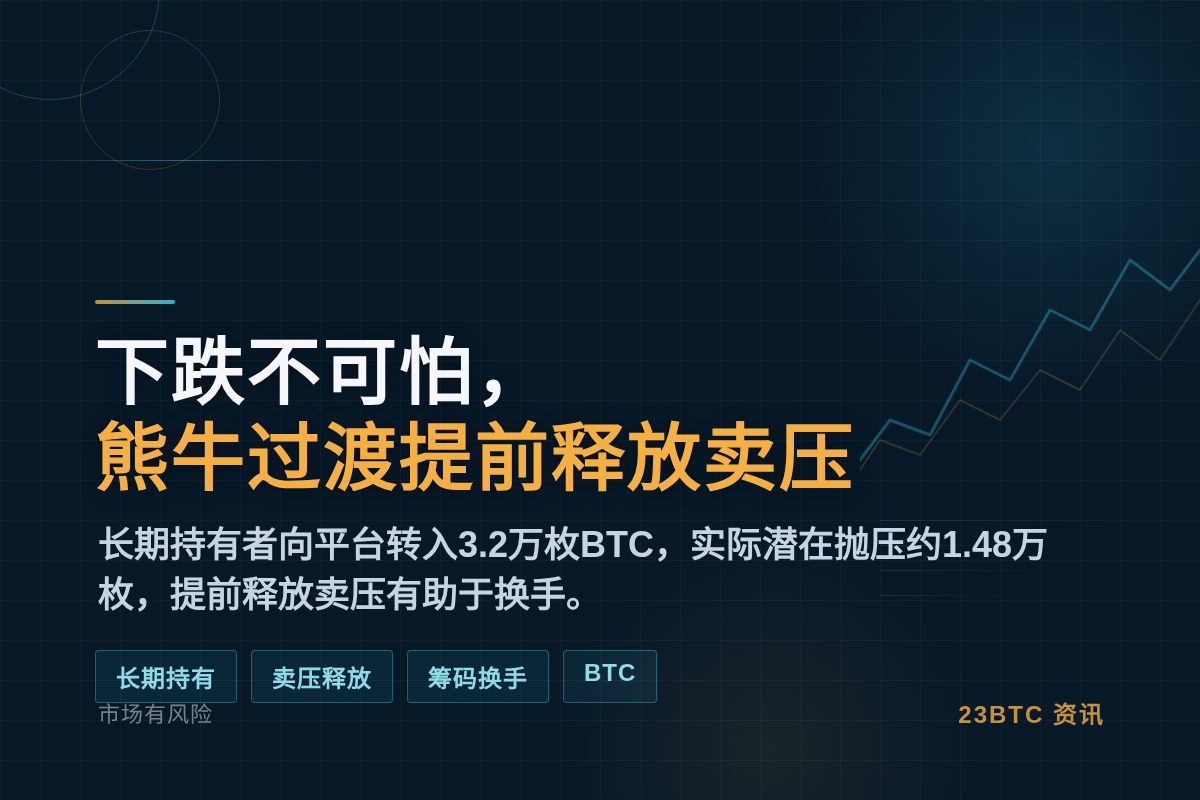 下跌不可怕，熊牛过渡提前释放卖压