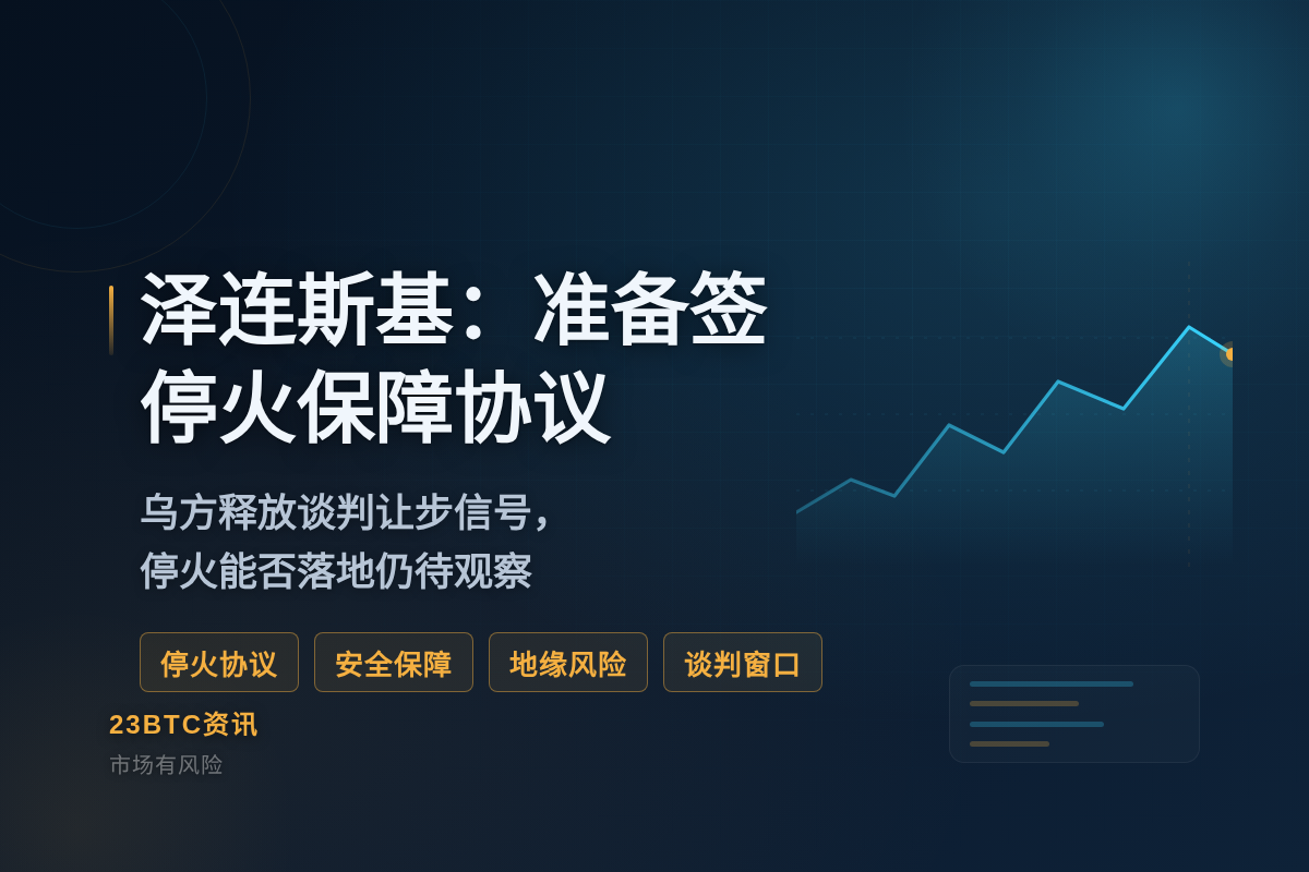 泽连斯基：准备签停火保障协议