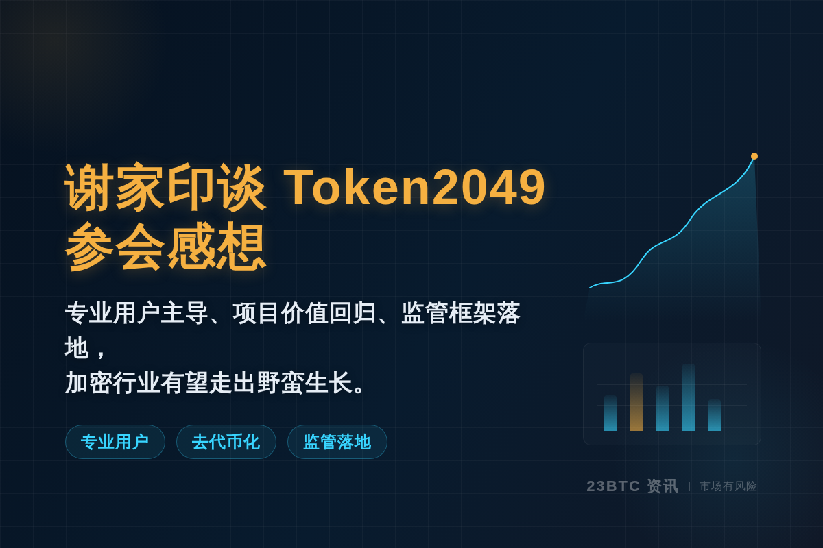 谢家印发推谈Token2049参会感想