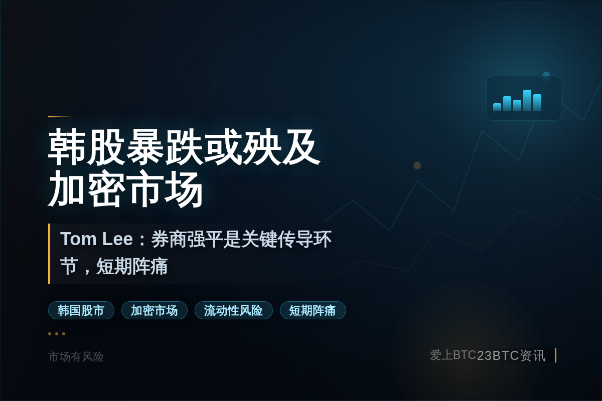 Tom Lee:韩股暴跌或殃及加密市场插图1 Tom Lee:韩股暴跌或殃及加密市场