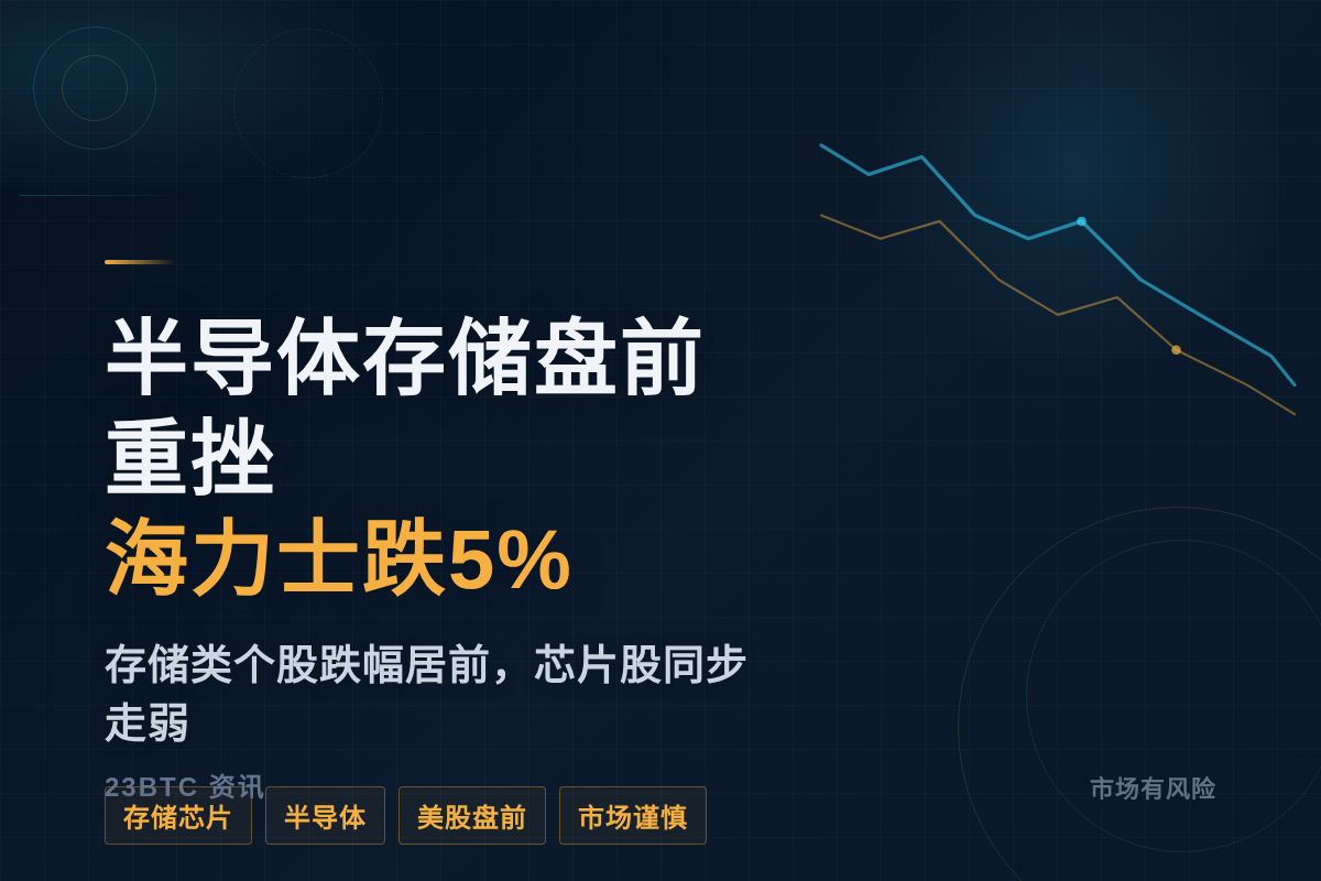 半导体存储盘前重挫，海力士跌5%