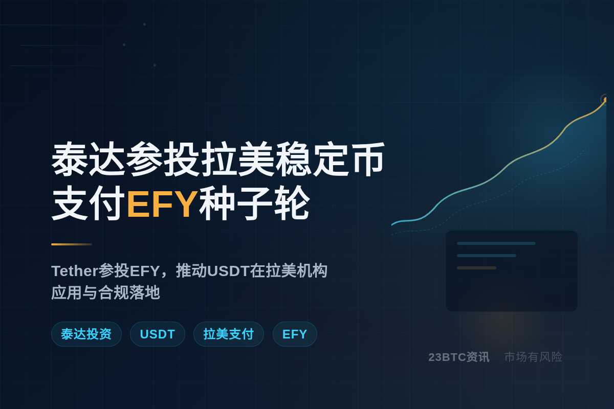 泰达参投拉美稳定币支付EFY种子轮