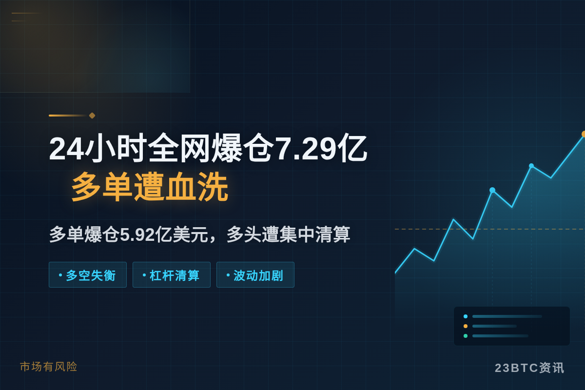 24小时全网爆仓7.29亿,多单遭血洗插图1 24小时全网爆仓7.29亿,多单遭血洗