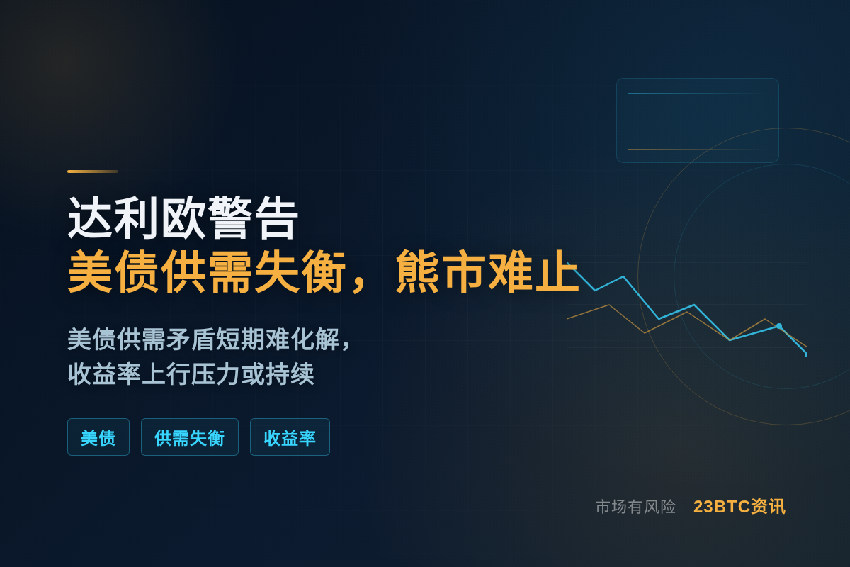 达利欧警告：美债供需失衡，熊市难止