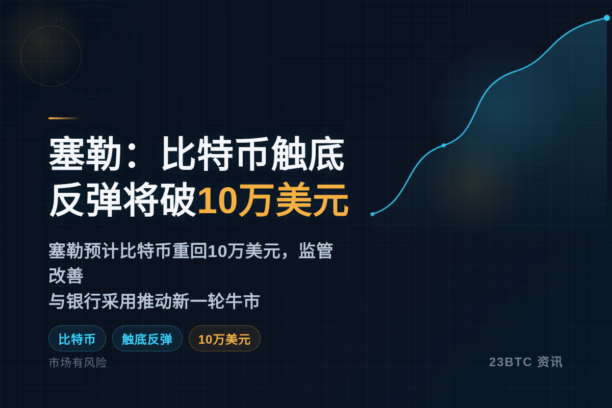塞勒：比特币触底反弹将破10万美元