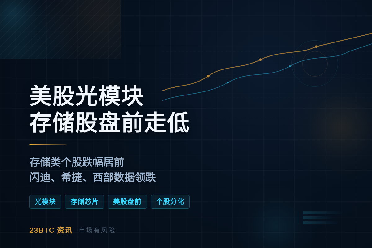 美股光模块存储股盘前走低