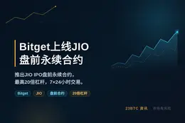 Bitget上线JIO IPO盘前永续合约