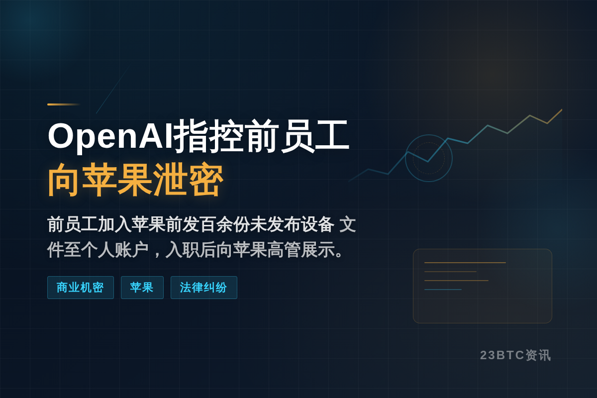 OpenAI控前员工向苹果泄密插图1 OpenAI控前员工向苹果泄密