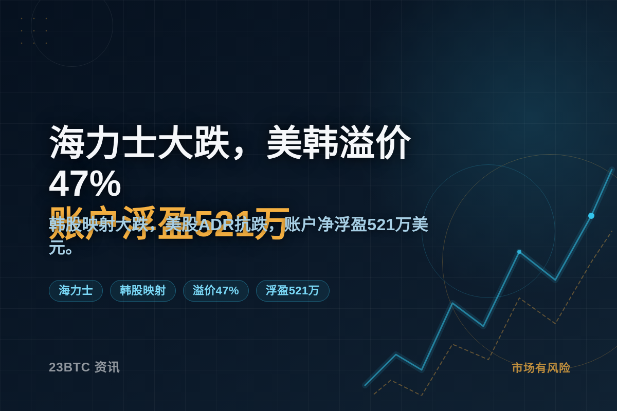 海力士大跌,美韩溢价47%,账户浮盈521万插图1 海力士大跌,美韩溢价47%,账户浮盈521万