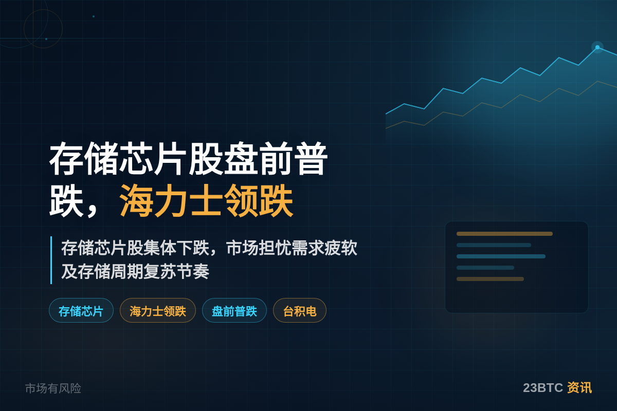 存储芯片股盘前普跌,海力士领跌插图1 存储芯片股盘前普跌,海力士领跌