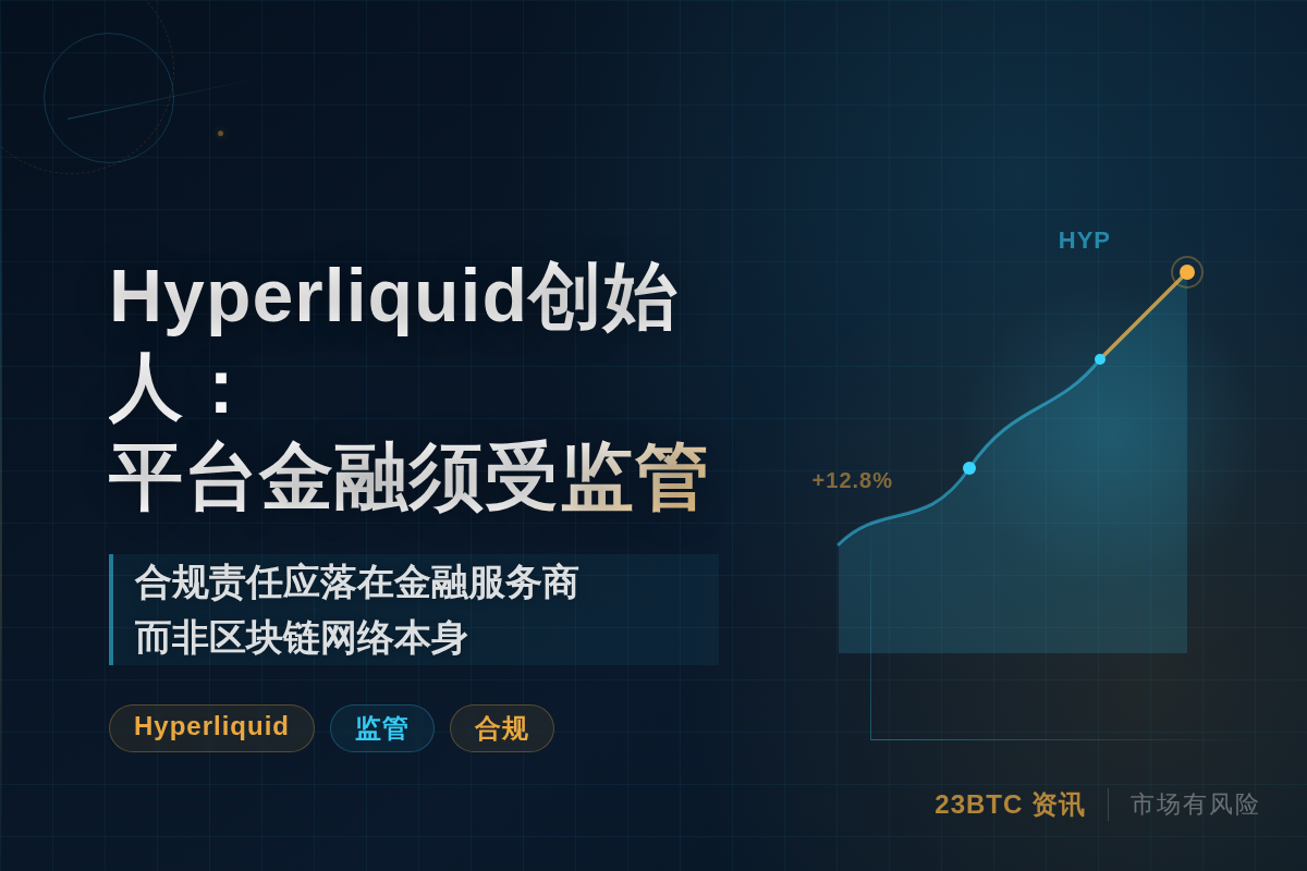 Hyperliquid创始人:平台金融须受监管插图1 Hyperliquid创始人:平台金融须受监管