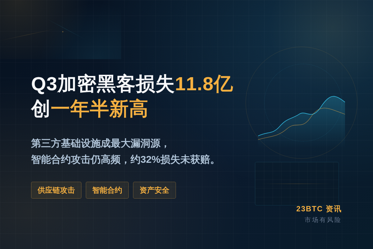 Q3加密黑客损失11.8亿,创一年半新高插图1 Q3加密黑客损失11.8亿,创一年半新高