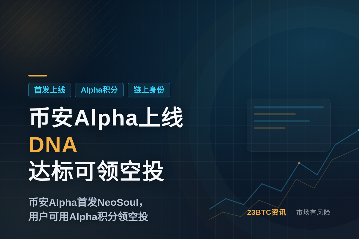 币安Alpha上线DNA达标领空投插图1 币安Alpha上线DNA达标领空投
