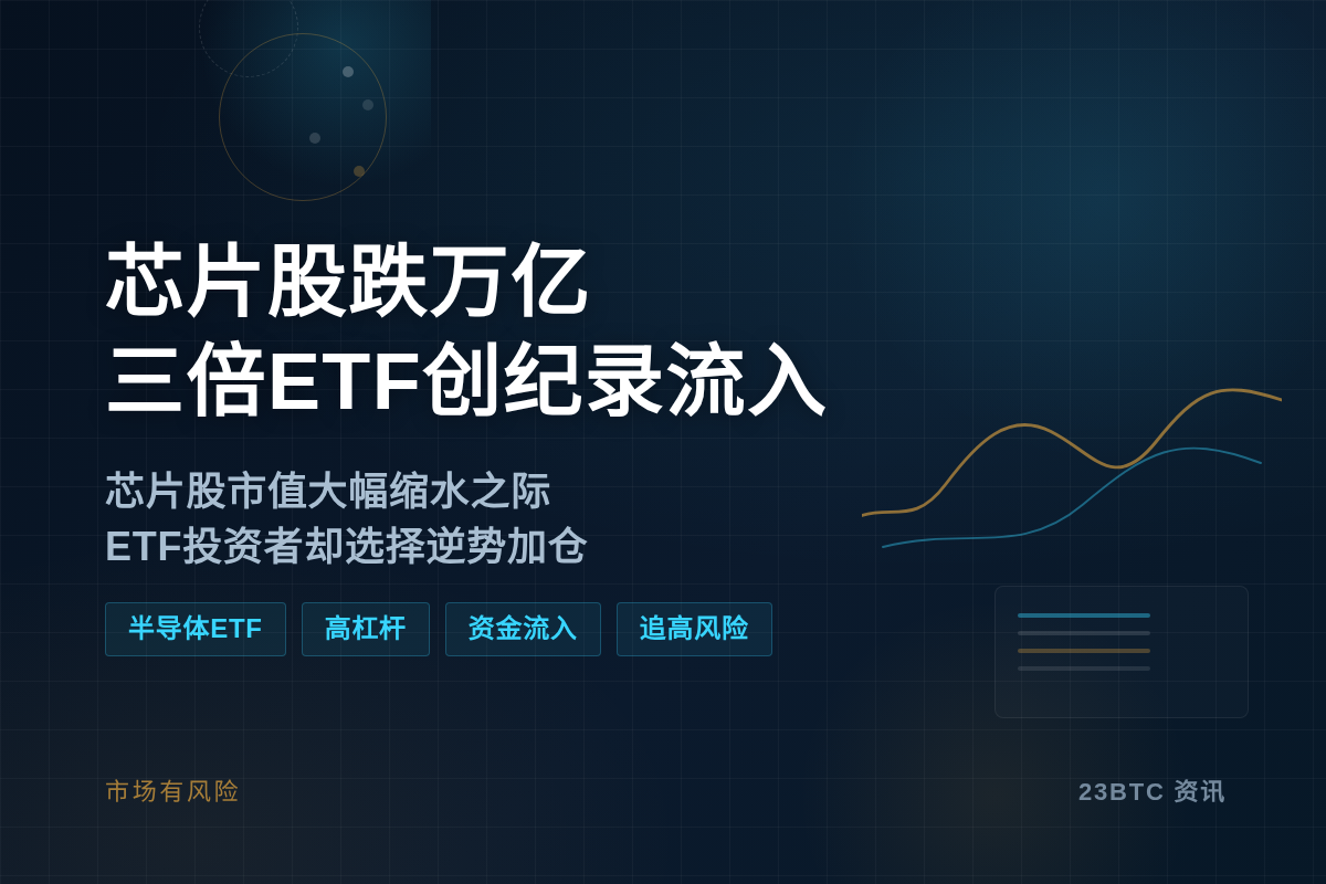 芯片股跌万亿，三倍半导体ETF创纪录流入