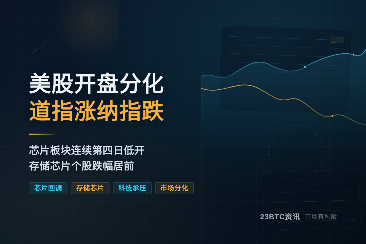 美股开盘分化 道指涨纳指跌插图1 美股开盘分化 道指涨纳指跌