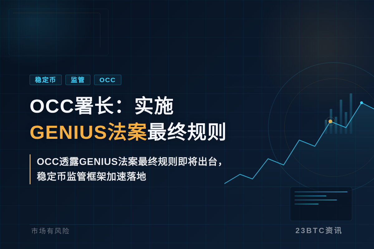 OCC署长：实施GENIUS法案最终规则