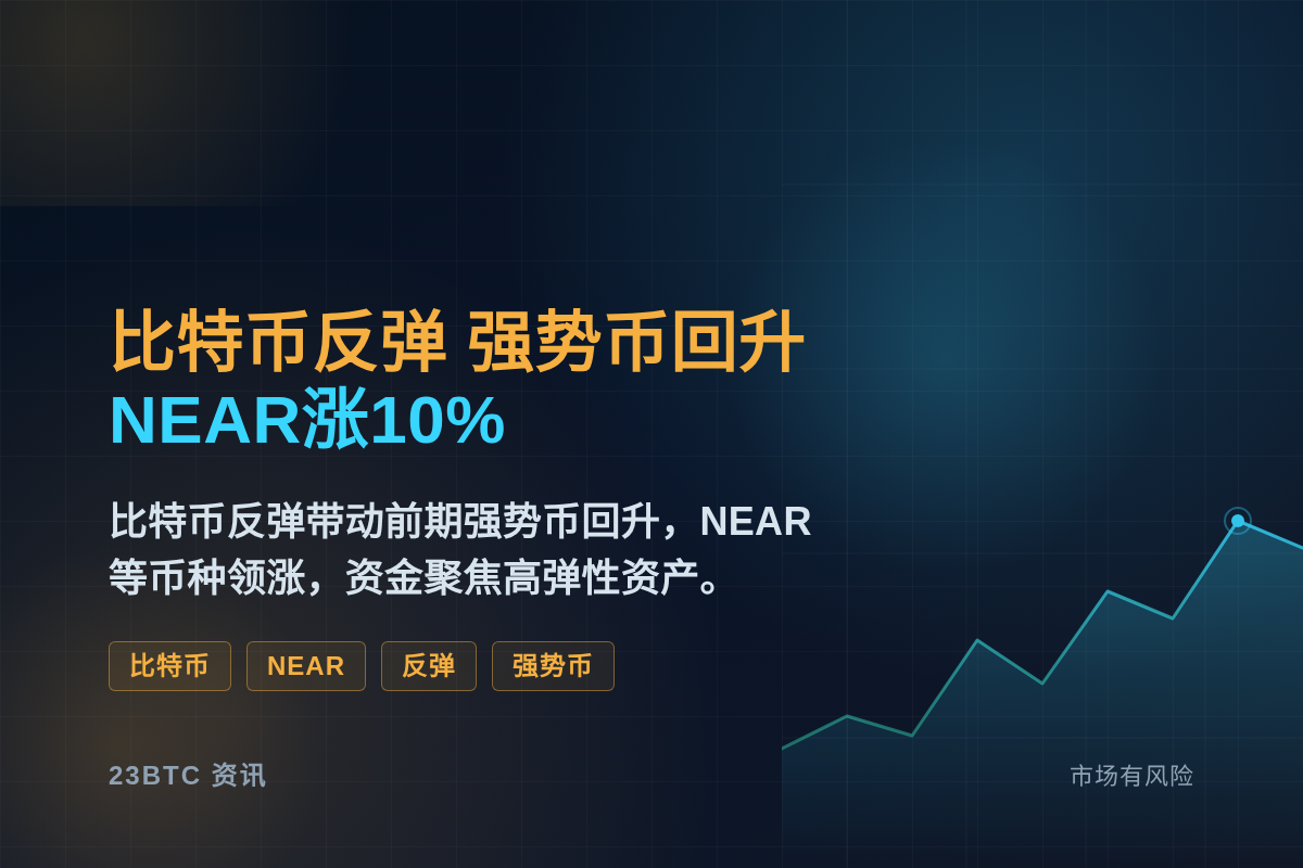 比特币反弹，强势币回升，NEAR涨10%