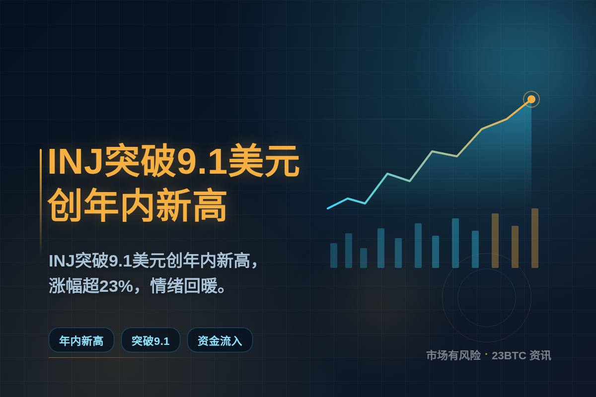 INJ突破9.1美元,创年内新高插图1 INJ突破9.1美元,创年内新高