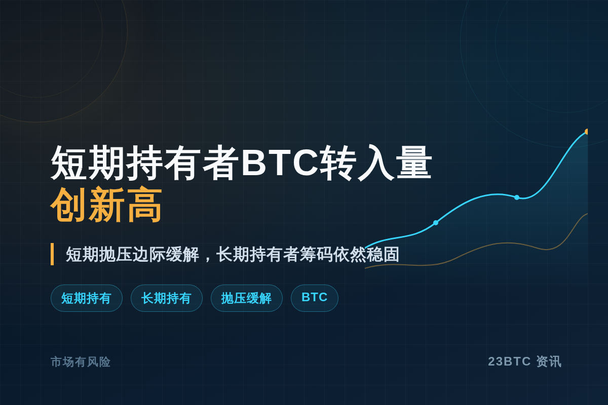 短期持有者比特币转入量创8月以来新高