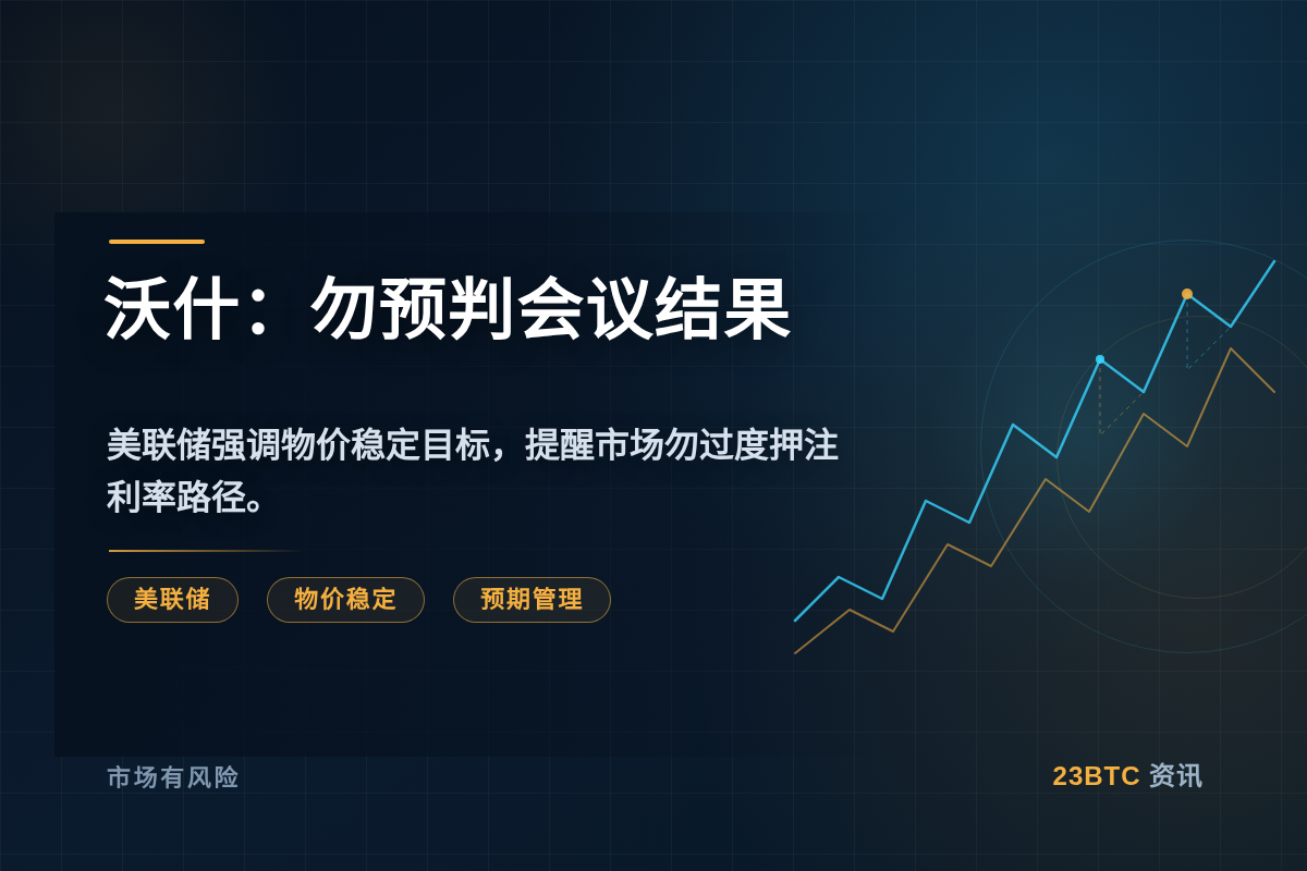 沃什：勿预判会议结果