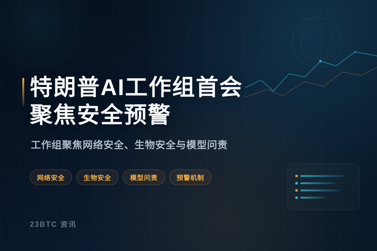 特朗普AI工作组首会瞄准网络生物安全预警插图1 特朗普AI工作组首会瞄准网络生物安全预警