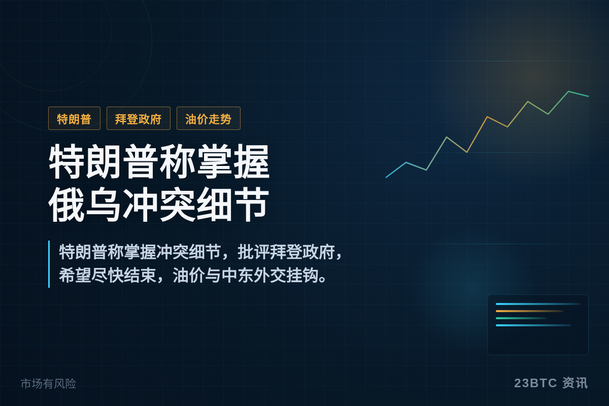 特朗普:我知道俄乌冲突细节,将公布盼结束插图1 特朗普:我知道俄乌冲突细节,将公布盼结束