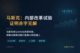 马斯克：内部改革试验证明赤字无解