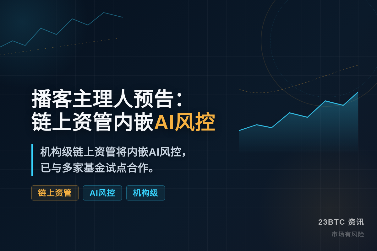 播客主理人预告:机构级链上资管内嵌AI风控插图1 播客主理人预告:机构级链上资管内嵌AI风控