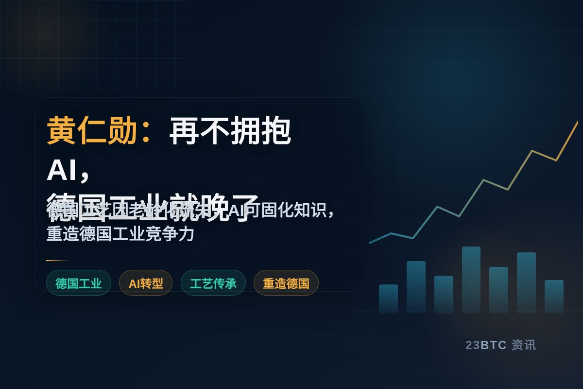 黄仁勋:再不拥抱AI,德国工业就晚了插图1 黄仁勋:再不拥抱AI,德国工业就晚了