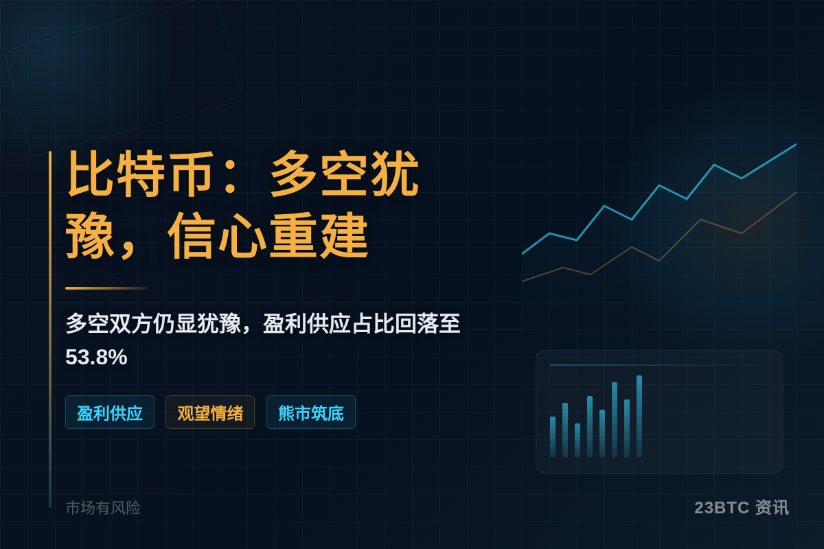 比特币：多空犹豫，信心重建