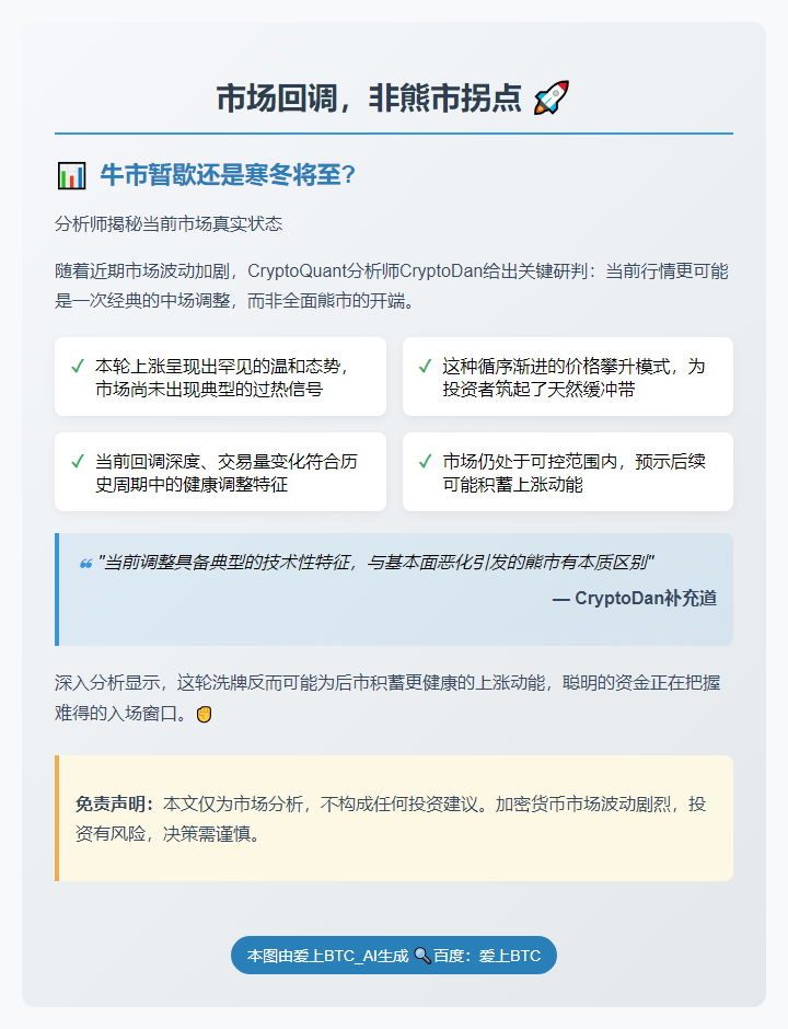 市场回调，非熊市拐点
