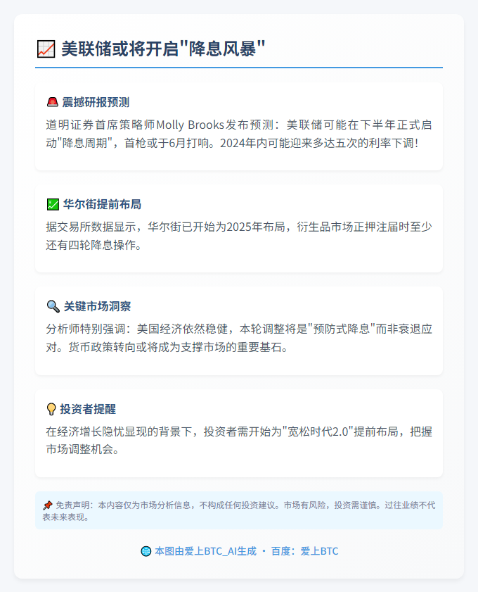 美联储今年或降息五次