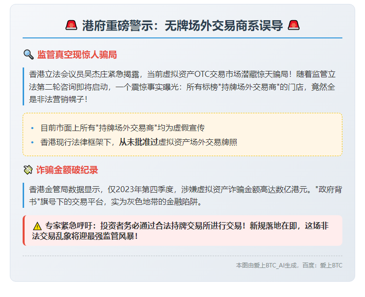 港府：无牌场外交易商系误导