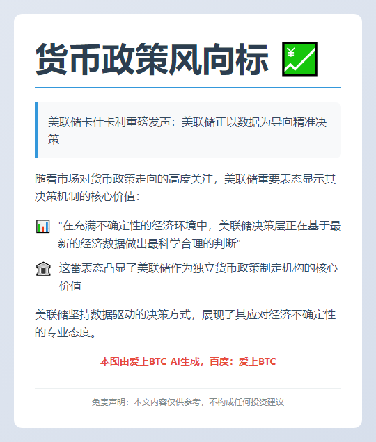 美联储政策制定者按数据决策