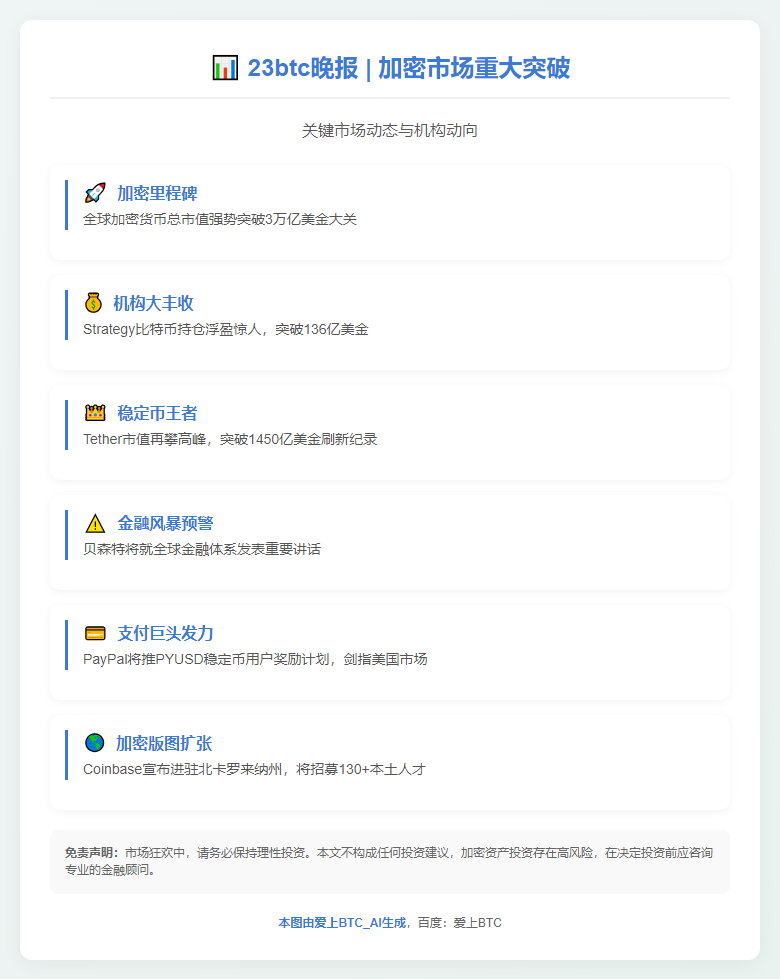 23btc晚报 | 4月23日重要动态速览