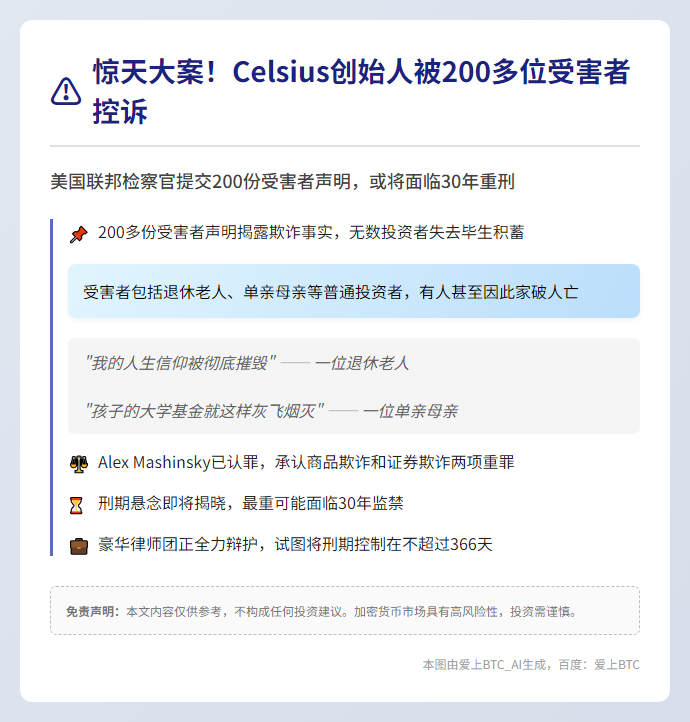 美检方提交200份声明指控Celsius前CEO