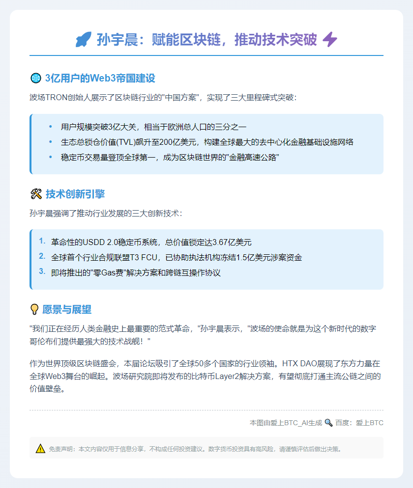 孙宇晨：赋能区块链，推动技术突破