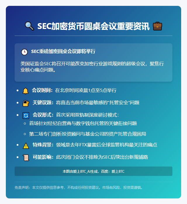 SEC加密货币圆桌4月26日举行