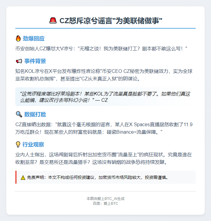 CZ怒斥凉兮谣言