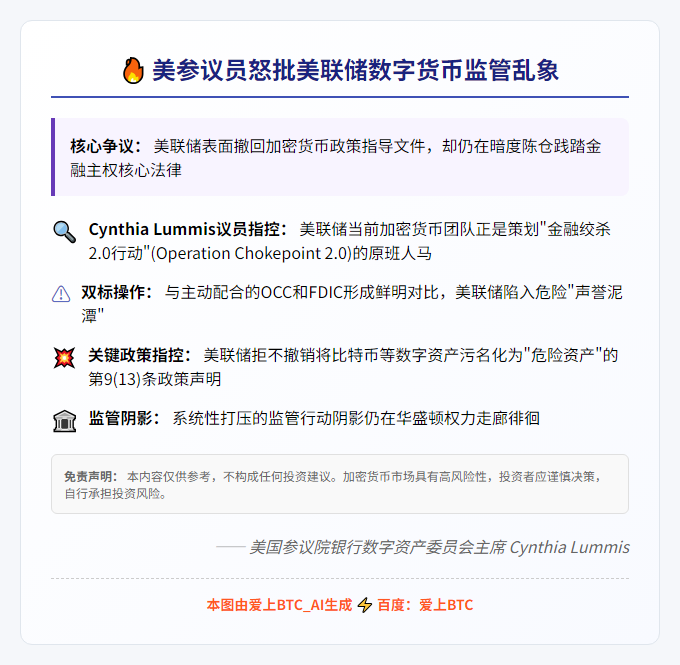 美议员批美联储加密货币监管为空谈
