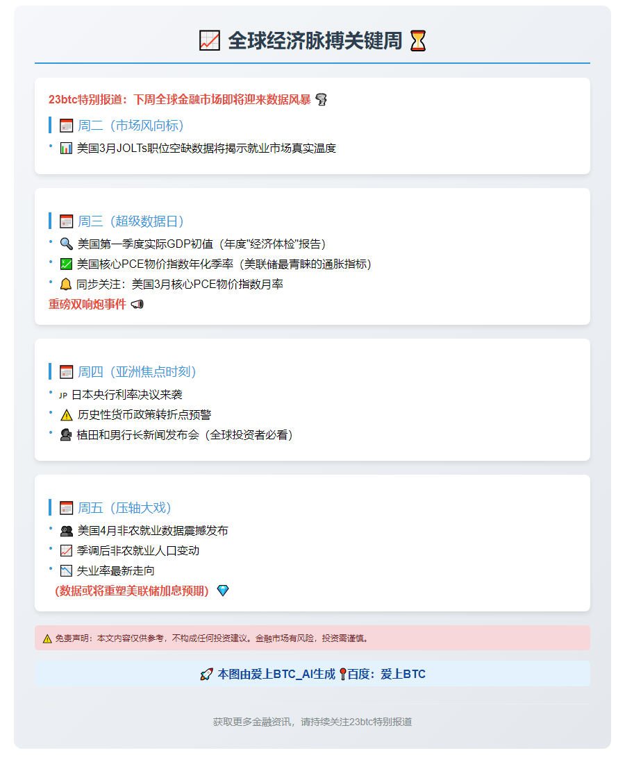 美Q1 GDP及PCE数据周三公布