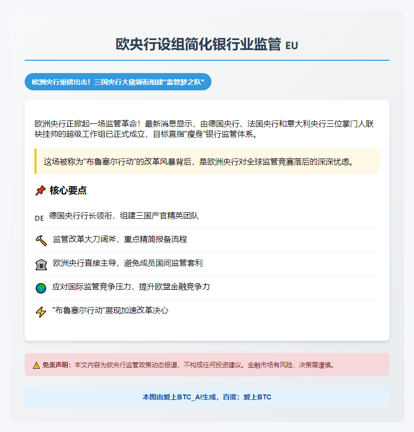 欧央行设组简化银行业监管