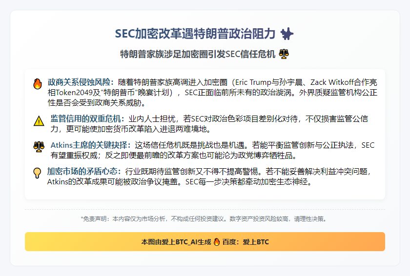 SEC加密改革遇特朗普政治阻力