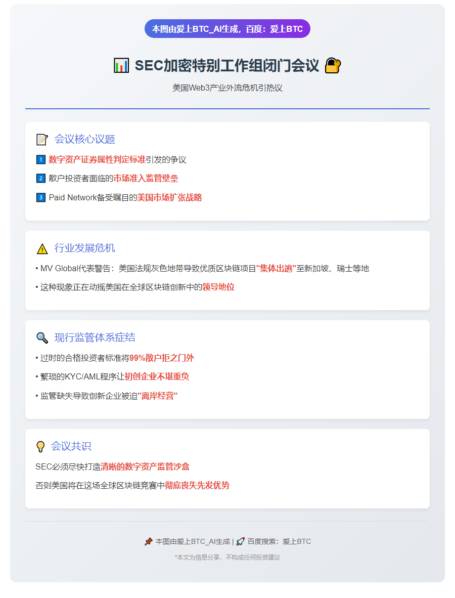 SEC与加密企业商讨监管