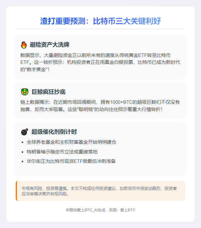渣打：三大利好或推BTC本季再创新高
