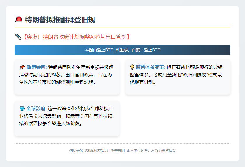 特朗普拟推翻拜登旧规