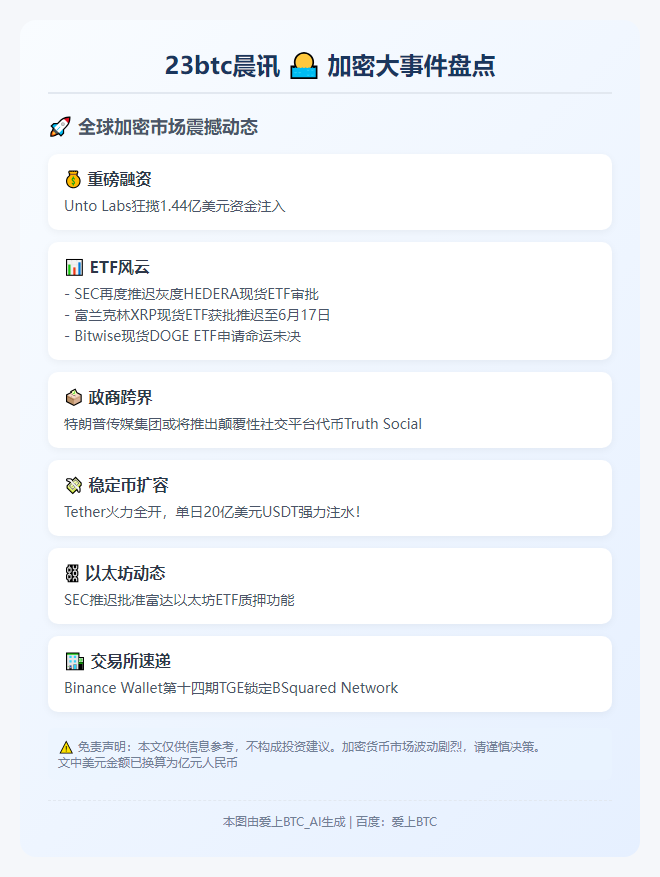23btc晨讯：4月30日隔夜要闻