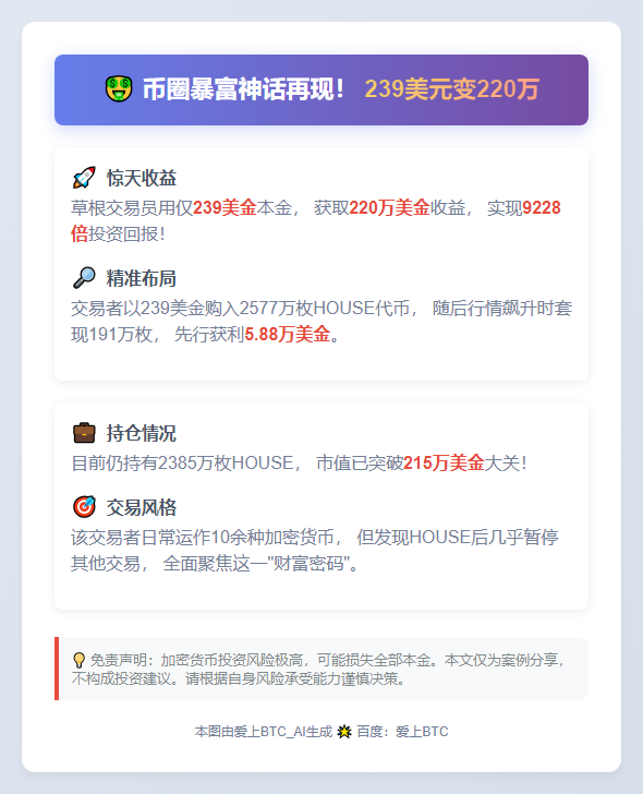239美元变220万，暴赚9228倍